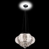 glass and crystal pendant lighting chrome