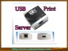 Hottest 100M Networking USB 2.0 Print Server Share 4 Devices hub LPR SE-NSU68M4A