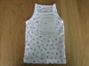 baby waffle flower printing tank tops/underwear