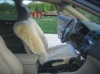 Double cap sheepskin car seat cover