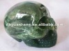 Natural Green Jade Stone Carved Crystal Skull