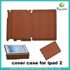 360 rotating customized leather smart cover case for ipad 2