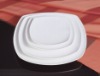 Square Plate Hotel Porcelain ware