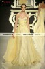 2013 New arrival glamorous yellow neck style beadings flow evening dress