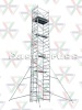 10m single with uprightness aluminum scaffolding