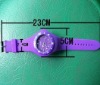 Quartz pointer display Silicone bracelet gift watch