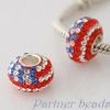 2012Wholesale Fashion and High quality Rhinestone beads with silver core