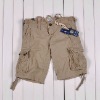 Stylish men's short cargo pants washed cotton shorts