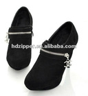 5# silver color closed end metal zipper for shoes