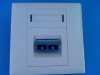 fiber optic faceplate,2 ports,SC style