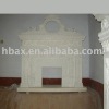 indoor white fireplace