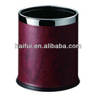 leather bin for hotel guestroom