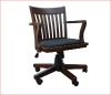 New Black PU Bentwood swing office chair