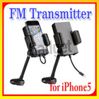 Hot sale !! FM Hands-Free Car Kit & iPod FM Transmitter Car Charger Remote Control for iPhone 5