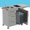 kitchen trolley for outdoor all stainless steel