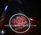 Green light car projector logo