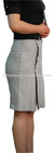 Women grey wrap cotton/linen skirt