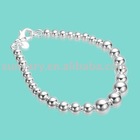 Classical 925 Silver Graduated Bead Bracelet Jewelry (SVB236),silver bracelet