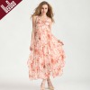 maxi dress,long floral dress,evening dress,silk dress,hot sale lady dress,S02013