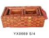 European-style bamboo-weaving storage baskets