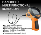 3.5" LCD Waterproof Multifunctional Inspection Borescope Camera for Photo/Video/Audio Recording