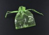 Butterfly Organza Wedding Gift Bags &Pouches W/Draw String 9x7cm, sold per packet of 100