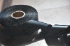 Double faced polyester satin ribbon black (label tape)