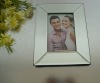 glass photo frame with mirror edge 4*6