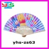 Customized promotional advertising bamboo fans