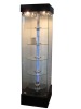 Rotating glass display case