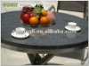 Round granite aluminum table set HLGDS203