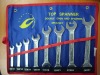 8pcs 8x27mm double open end spanner set