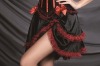 black red corset skirt