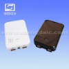 5000mAh External Battery Charger Power Bank 2 Dual USB for iPad/iPhone 4