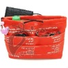 Organizer bag of nylon material orange color