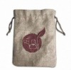 100% Jute small drawstring bags