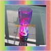 led flashing plastic cups with multicolor led light 350ml press on off switch