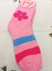 Snowflake ladies microfiber socks