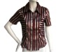 fashion style with striped blouse in 2011 for hot sale