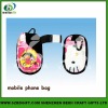 heat transfer printed mobilephone bag for sale