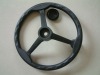 black universal steering wheel pu foam