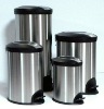 Oval Stainless Steel Waste Bin with PP Lid