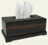 Solid wood veneer tissue box