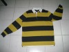 hot sale stripe long sleeves men polo T-shirt