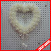 heart shape white wedding wreaths