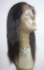 16" Color #1B,Malaysian Hair Full Lace Wig Natural Looking