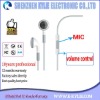 White earphone with MIC and volume control earphone replacement for earphone