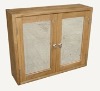 solid oak bathroom mirror cabinet