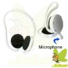 White Bluetooth Headset for Mobile Phone/Computer