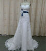 2012 New arrival sweetheart flower beading Applique new fashion sashes beautiful wedding dresses mermaid cut